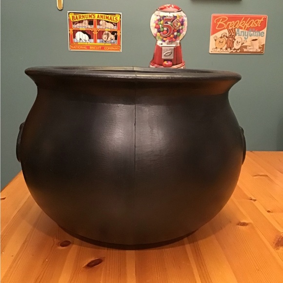 VINTAGE HALLOWEEN BLOW MOLD BLACK CAULDRON UNION PRODUCTS 1987 LARGE MOMMA! - Picture 3 of 8